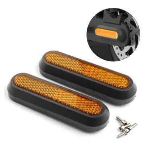 1 Pair for Xiaomi M365/Pro/1S/Pro2 Electric Scooter Rear Wheel Reflective Protective Cover Left Right Side Decorative Shell