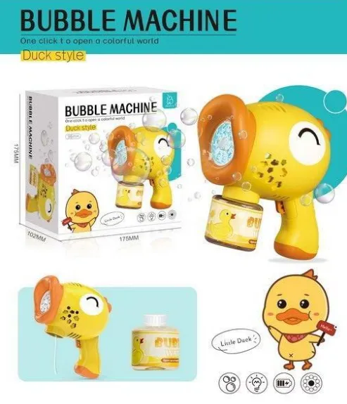 10 Holes Duck Style Colorful Bubble Gun