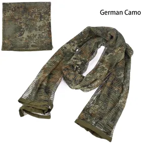 190*90 Military Camouflage Tactical Mesh Hidden Camo Scarf for Outdoor Hunting Photography Mask Shotgun Sun Protection