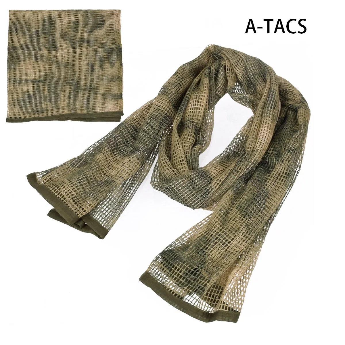 190*90 Military Camouflage Tactical Mesh Hidden Camo Scarf for Outdoor Hunting Photography Mask Shotgun Sun Protection