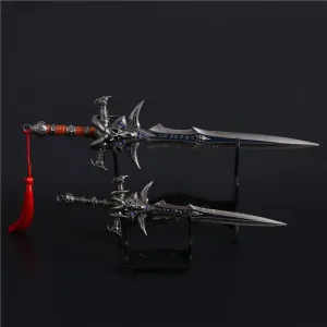 30cm Sword World of Warcraft Sword Katana Lich King Frostmourne Alloy Game Keychain Weapon Model Replica Toys for Children Gift