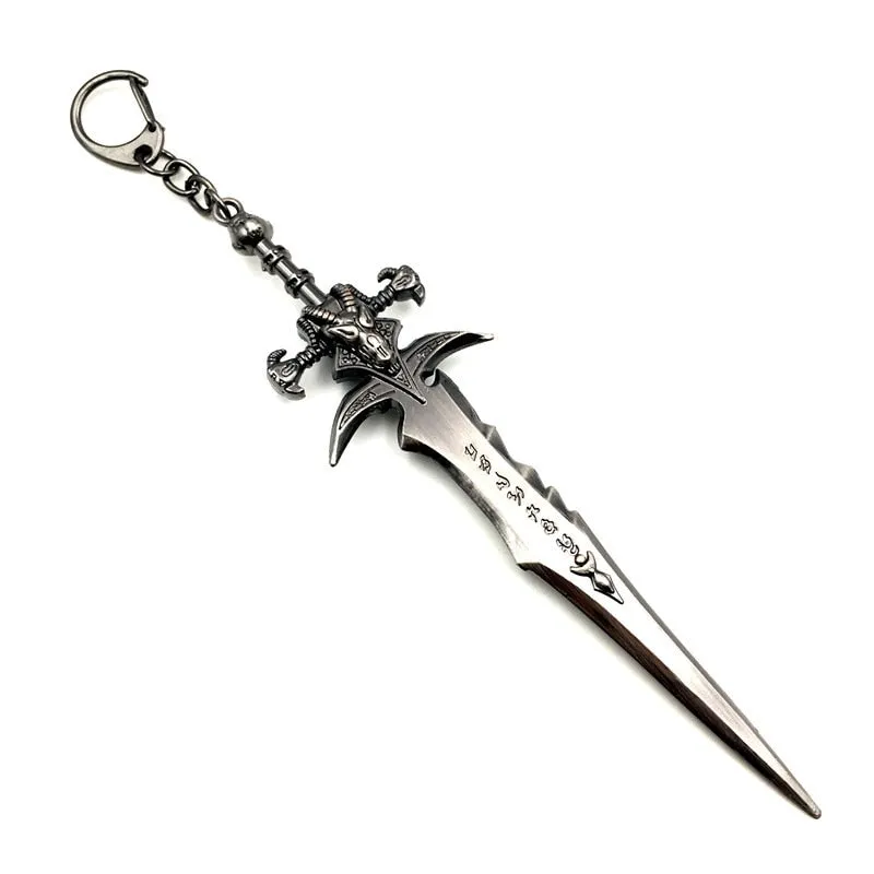 30cm Sword World of Warcraft Sword Katana Lich King Frostmourne Alloy Game Keychain Weapon Model Replica Toys for Children Gift