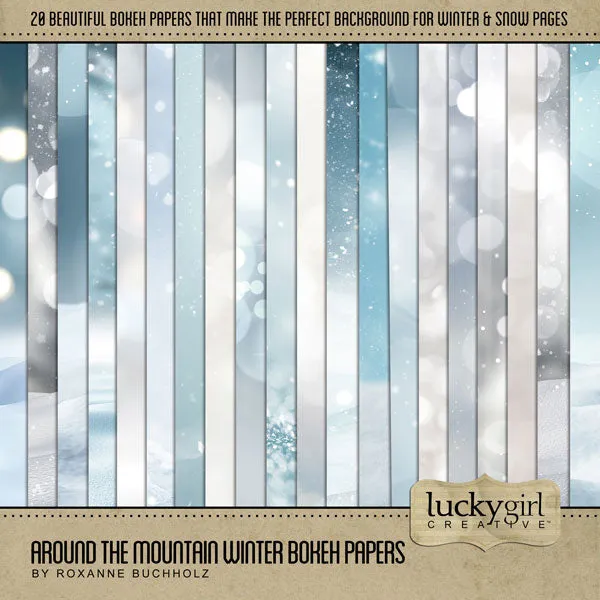 Around the Mountain Winter Digital Scrapbook Kit