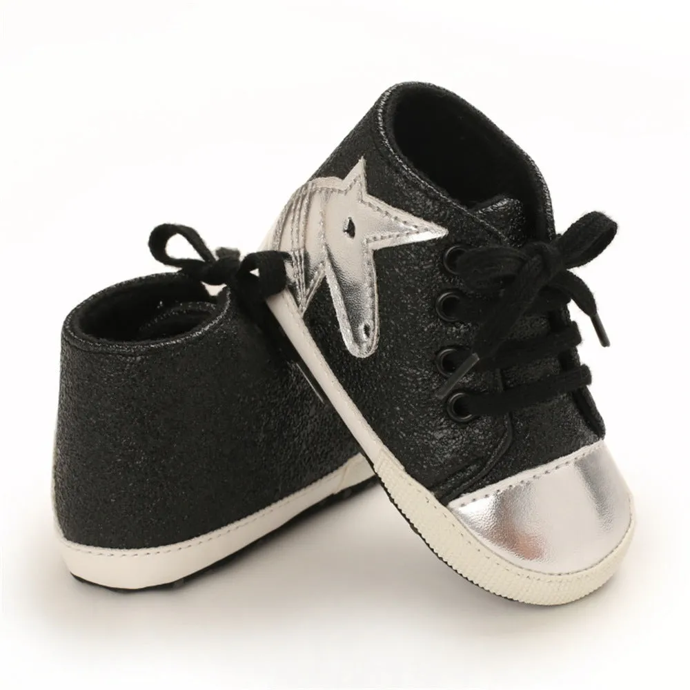 Baby Casual Cartoon Unicorn Lace Up Shoes Wholesale Baby Shoes