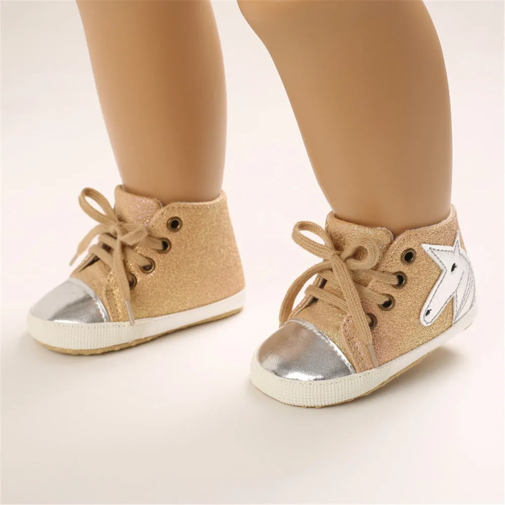 Baby Casual Cartoon Unicorn Lace Up Shoes Wholesale Baby Shoes