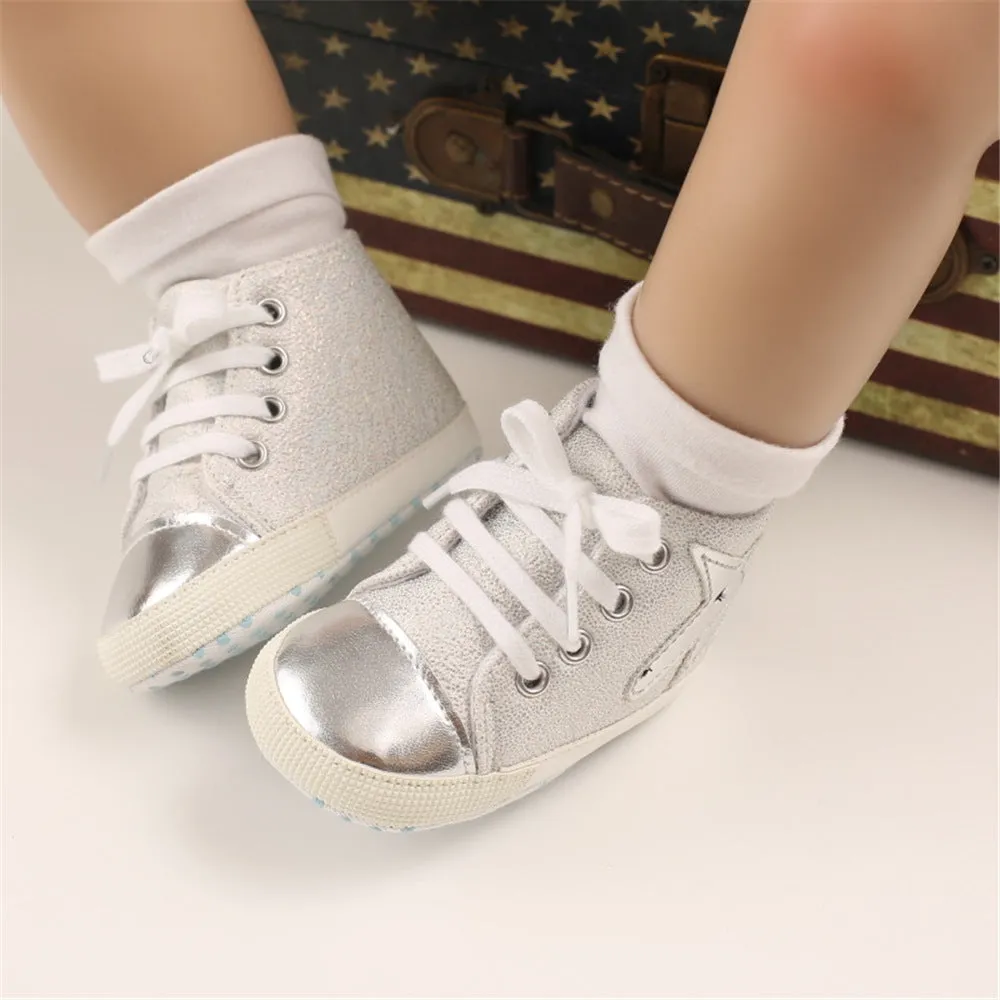 Baby Casual Cartoon Unicorn Lace Up Shoes Wholesale Baby Shoes