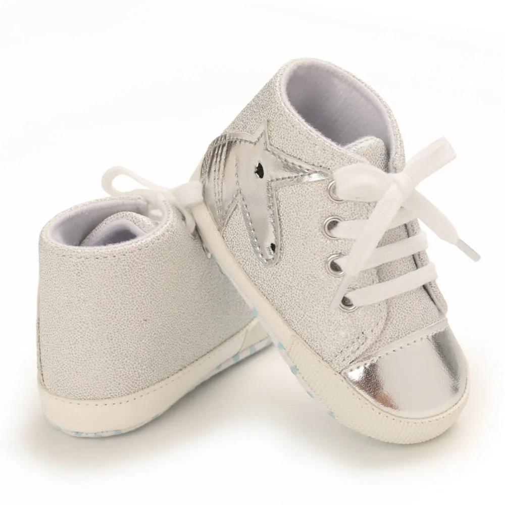 Baby Casual Cartoon Unicorn Lace Up Shoes Wholesale Baby Shoes