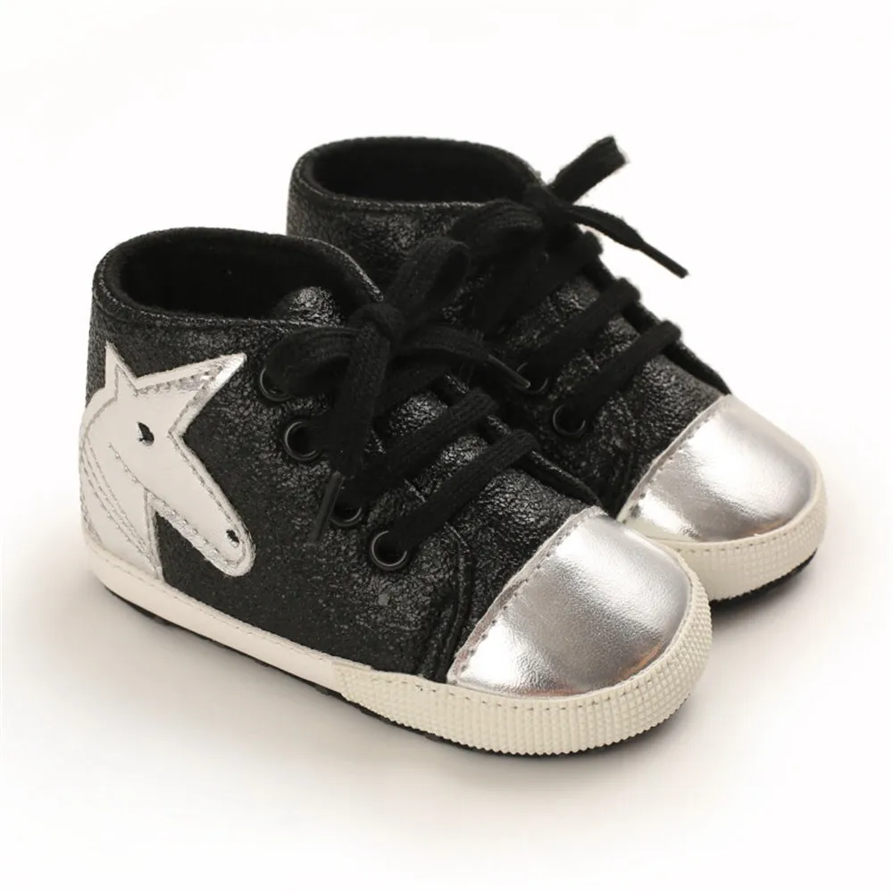 Baby Casual Cartoon Unicorn Lace Up Shoes Wholesale Baby Shoes