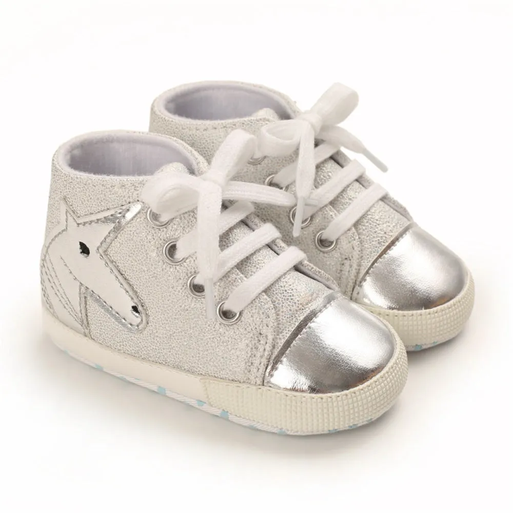 Baby Casual Cartoon Unicorn Lace Up Shoes Wholesale Baby Shoes