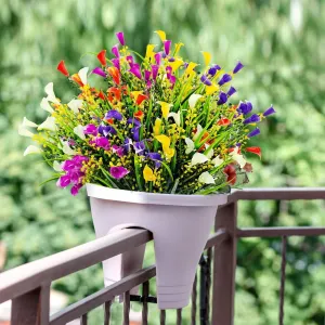 Bulk 10 Bundles Fake Calla Lily Flowers UV Resistant Faux Greenery Artificial Plants for Outdoors Wholesale