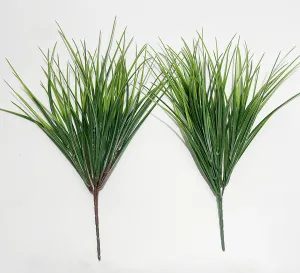 Bulk 19.6" Green Plastic Grass Artificial Plants Bush for Outdoors Wholesale