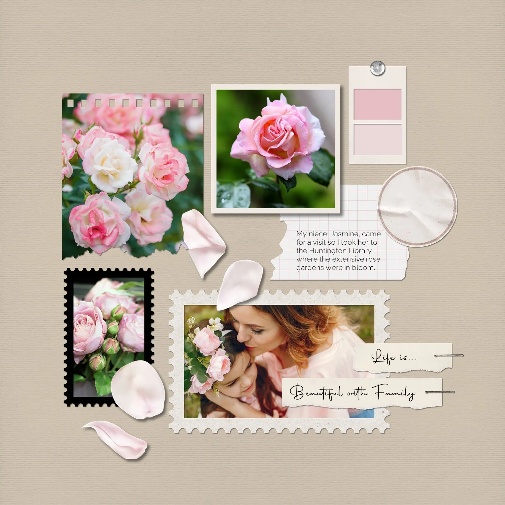 Color Story Page Builder 1 Digital Scrapbook Kit