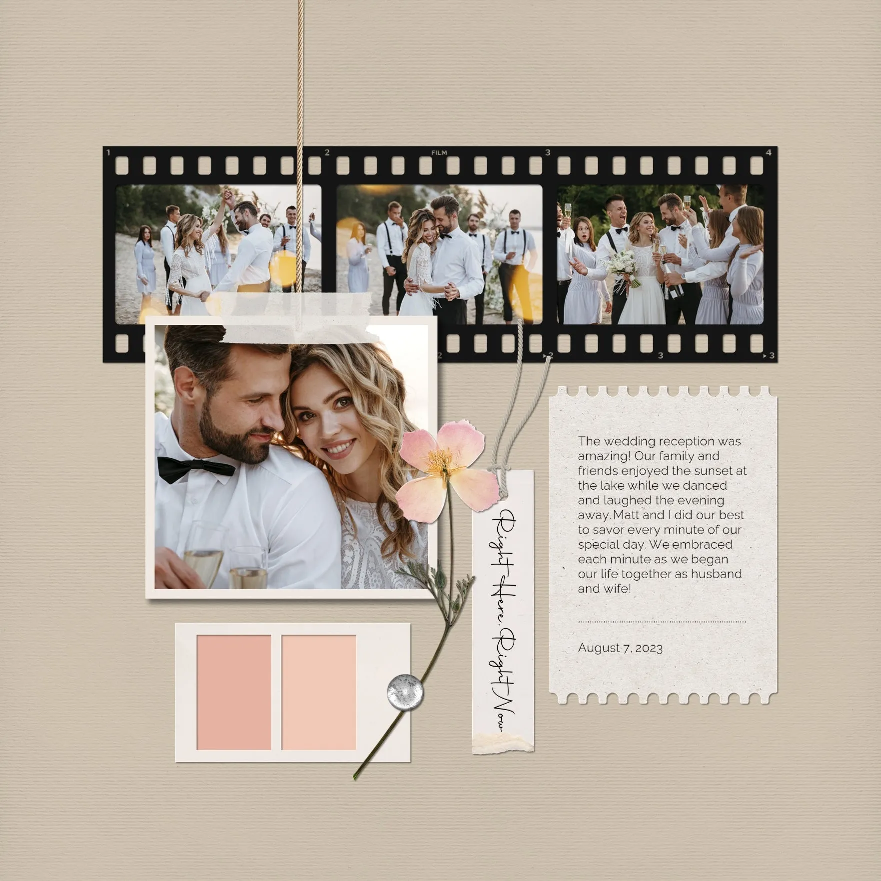 Color Story Page Builder Elements 1 Digital Scrapbook Kit