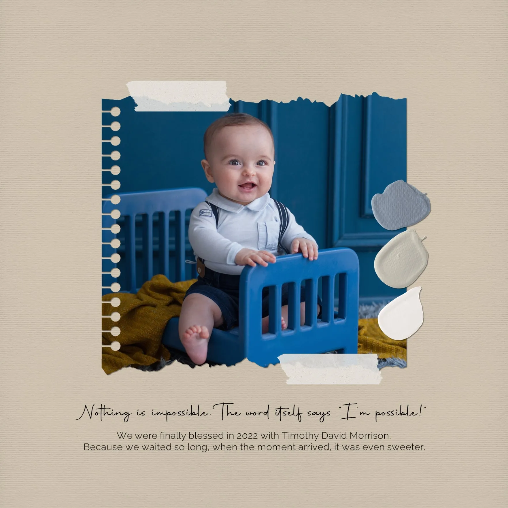 Color Story Page Builder Elements 1 Digital Scrapbook Kit