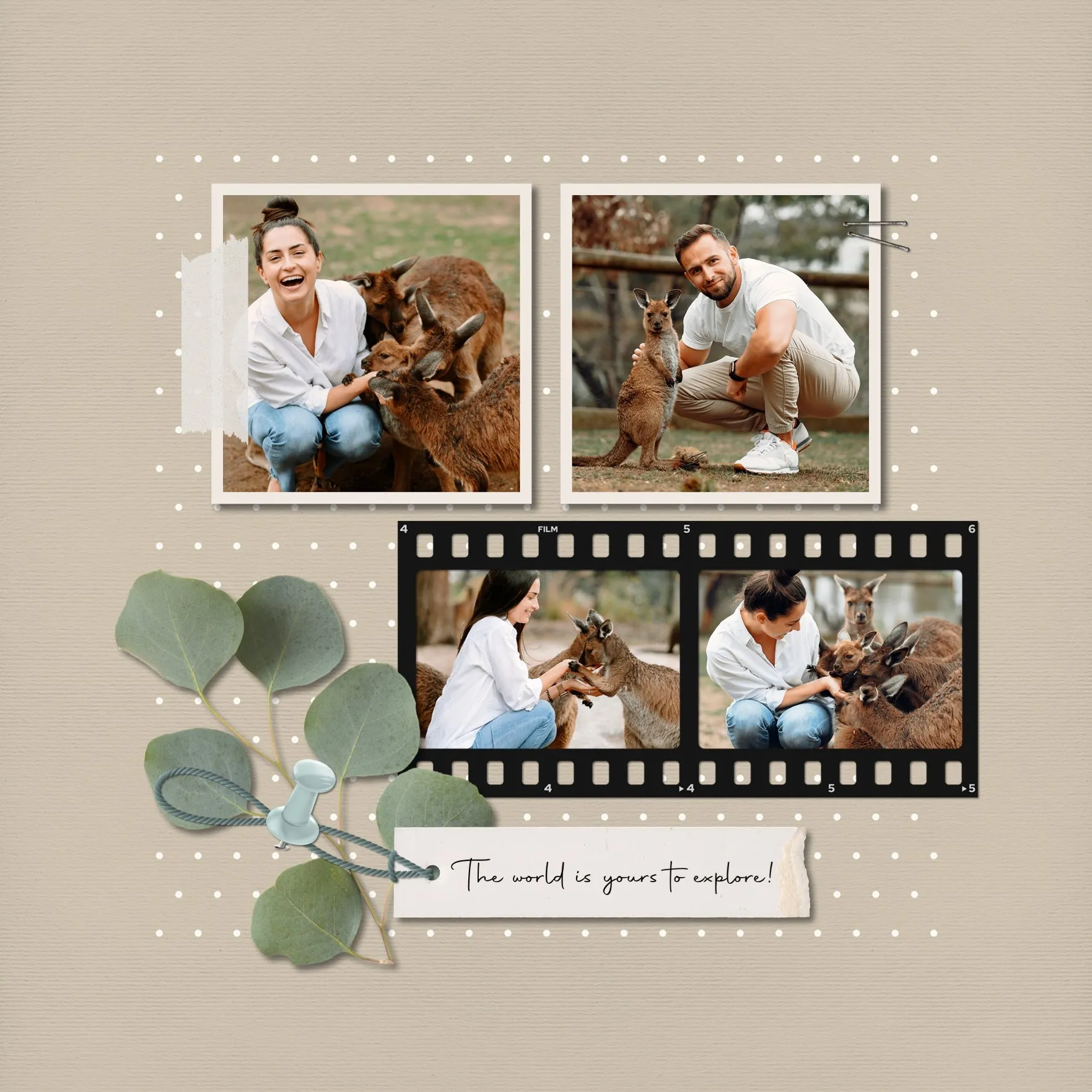 Color Story Page Builder Elements 1 Digital Scrapbook Kit
