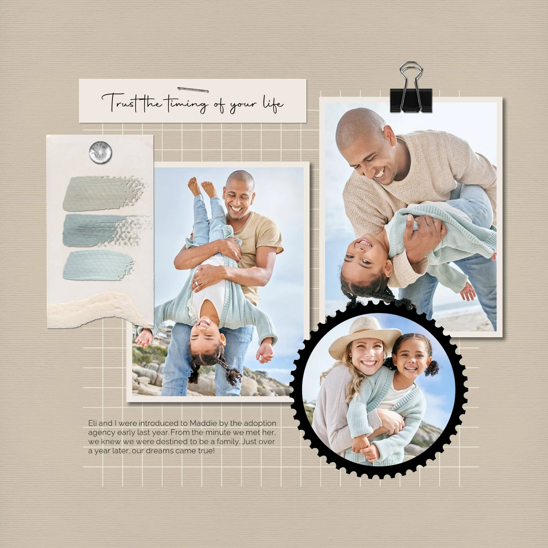 Color Story Page Builder Elements 1 Digital Scrapbook Kit