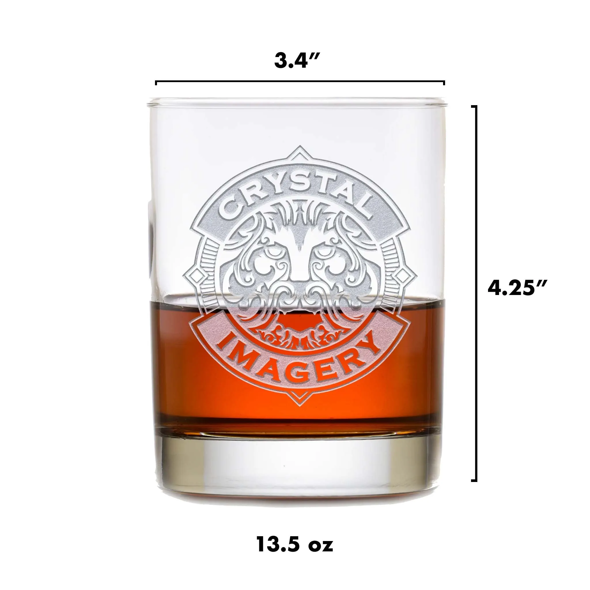 Custom Whiskey Glass With Deer Antlers and Name