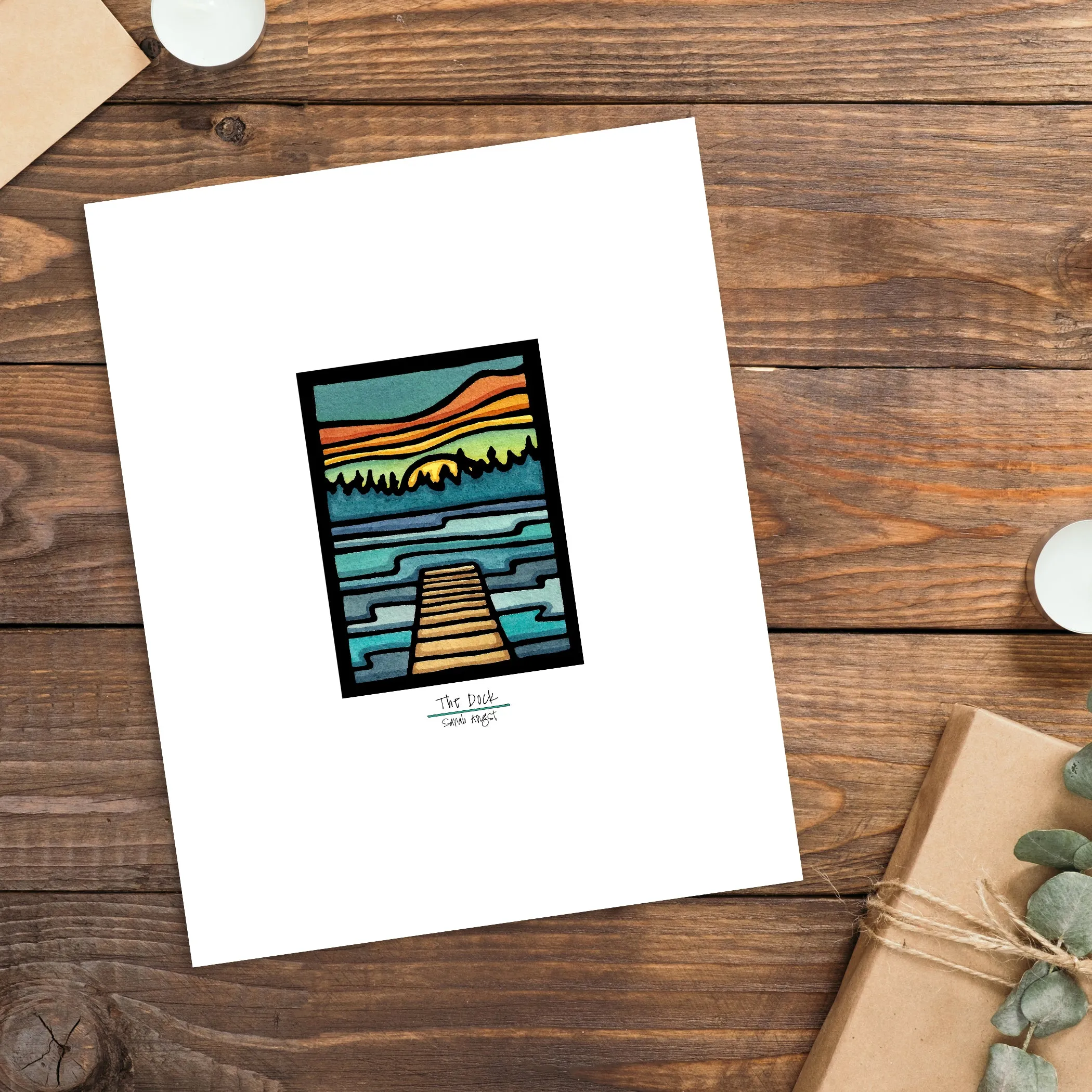 Dock - Simple Giclee Print
