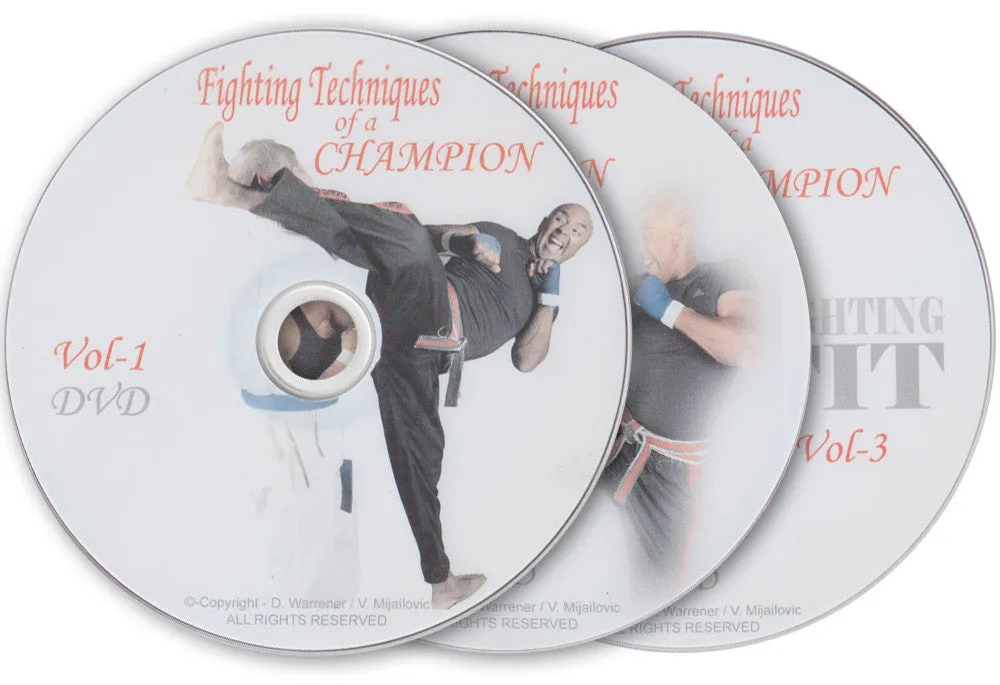 Fighting Techniques of a Champion 3 DVD Set by Kevin Brewerton