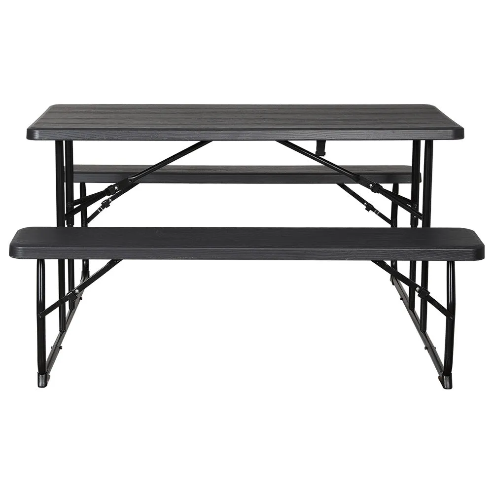 Gardeon Set of 3 Outdoor Dining Becnh Set Lounge Setting HDPE Folding