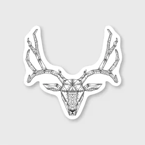 Geo Deer Sticker