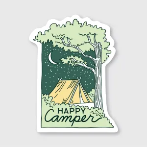Happy Camper Sticker