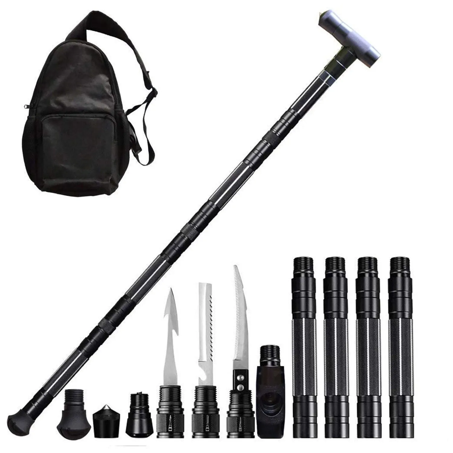 Heavy Duty Collapsible Tactical Survival Walking Stick