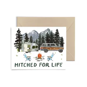 Hitched For Life Greeting Card