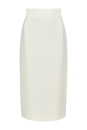 Karen Vanilla Pencil Skirt