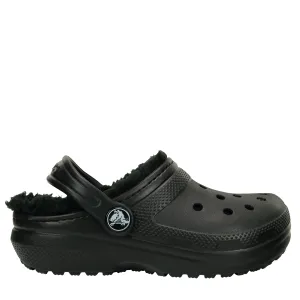 Kids Crocs Black Classic Lined Clog