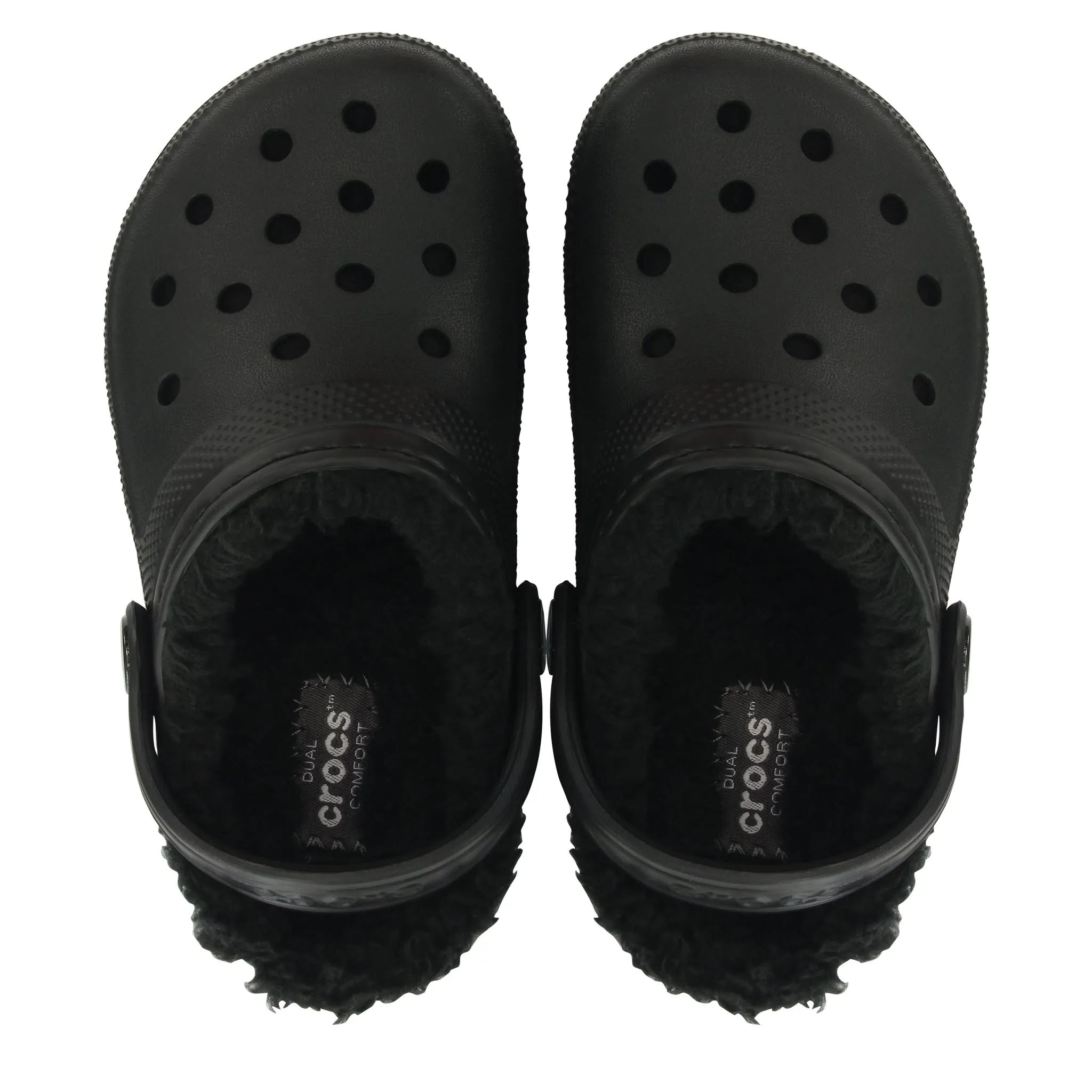 Kids Crocs Black Classic Lined Clog