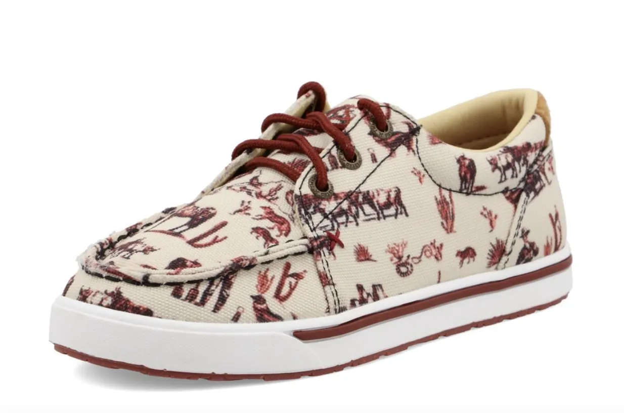 Kids’ Kicks by Twisted X - Maroon/Ivory