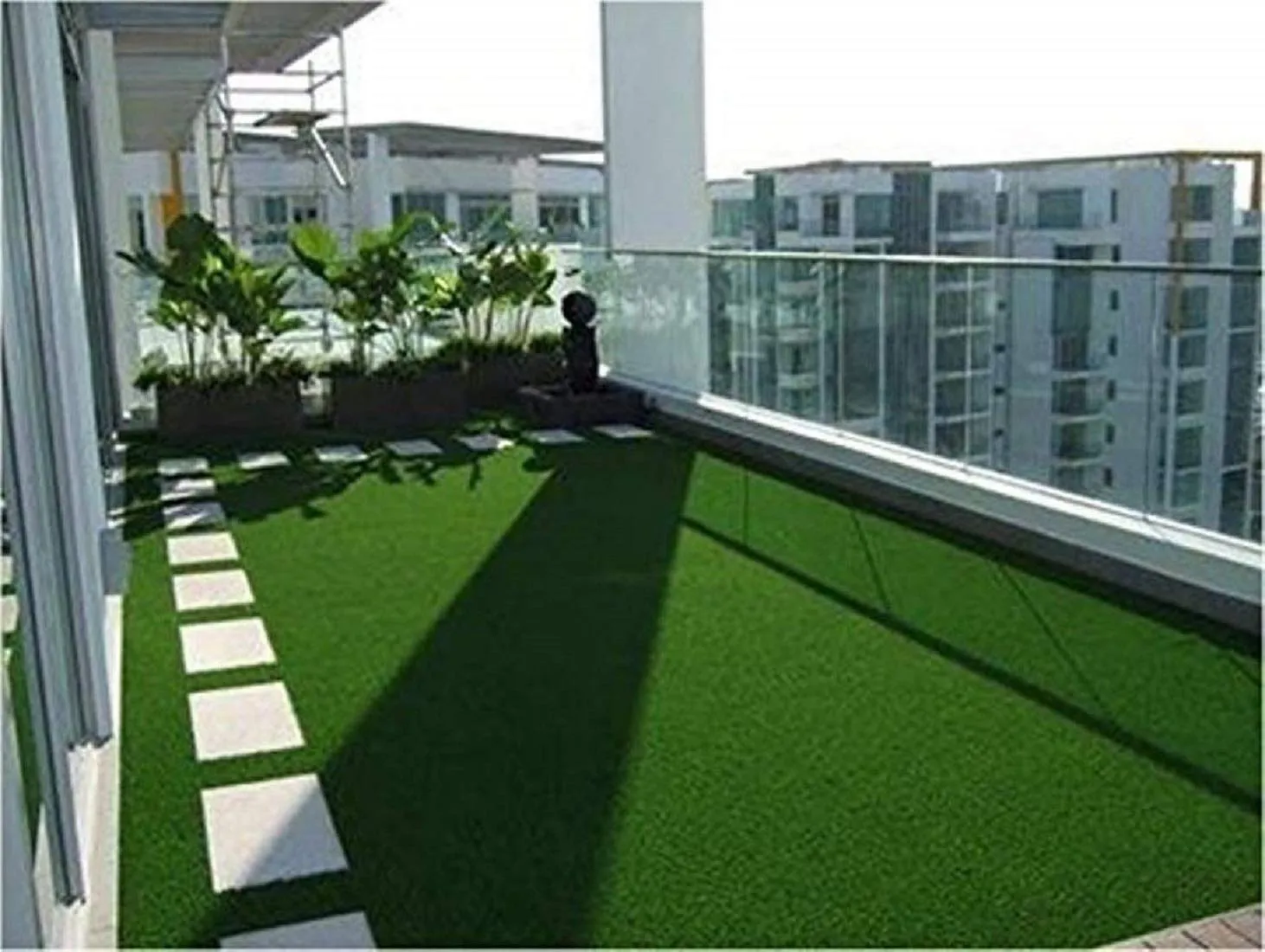 Kuber Industries High Density Artificial Grass Carpet Mat (3 x 5 ft, Green, GrassCT53)