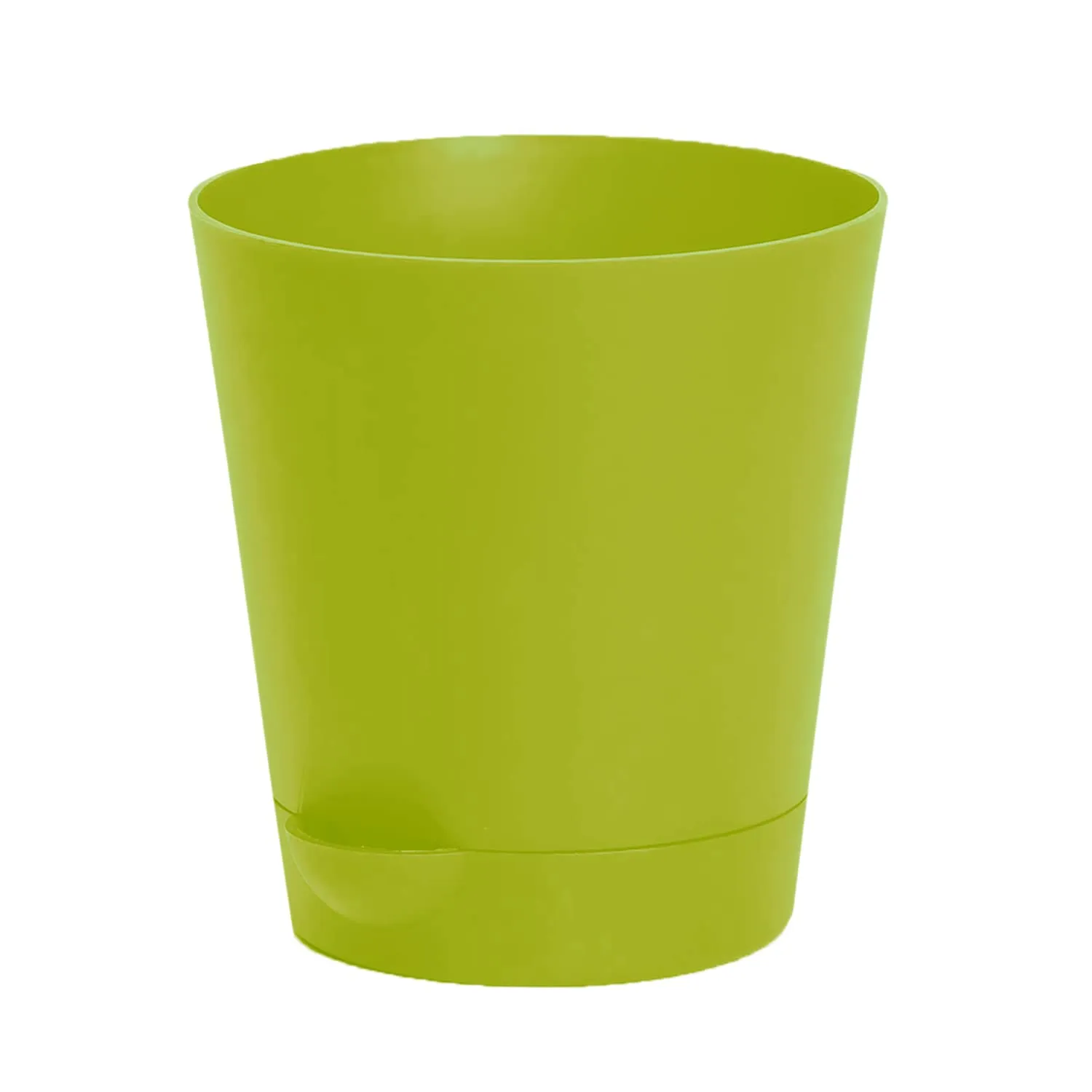 Kuber Industries Plastic Titan Pot|Garden Container for Plants & Flowers|Self-Watering Pot with Drainage Holes,6 Inch,Pack of 2 (Green)