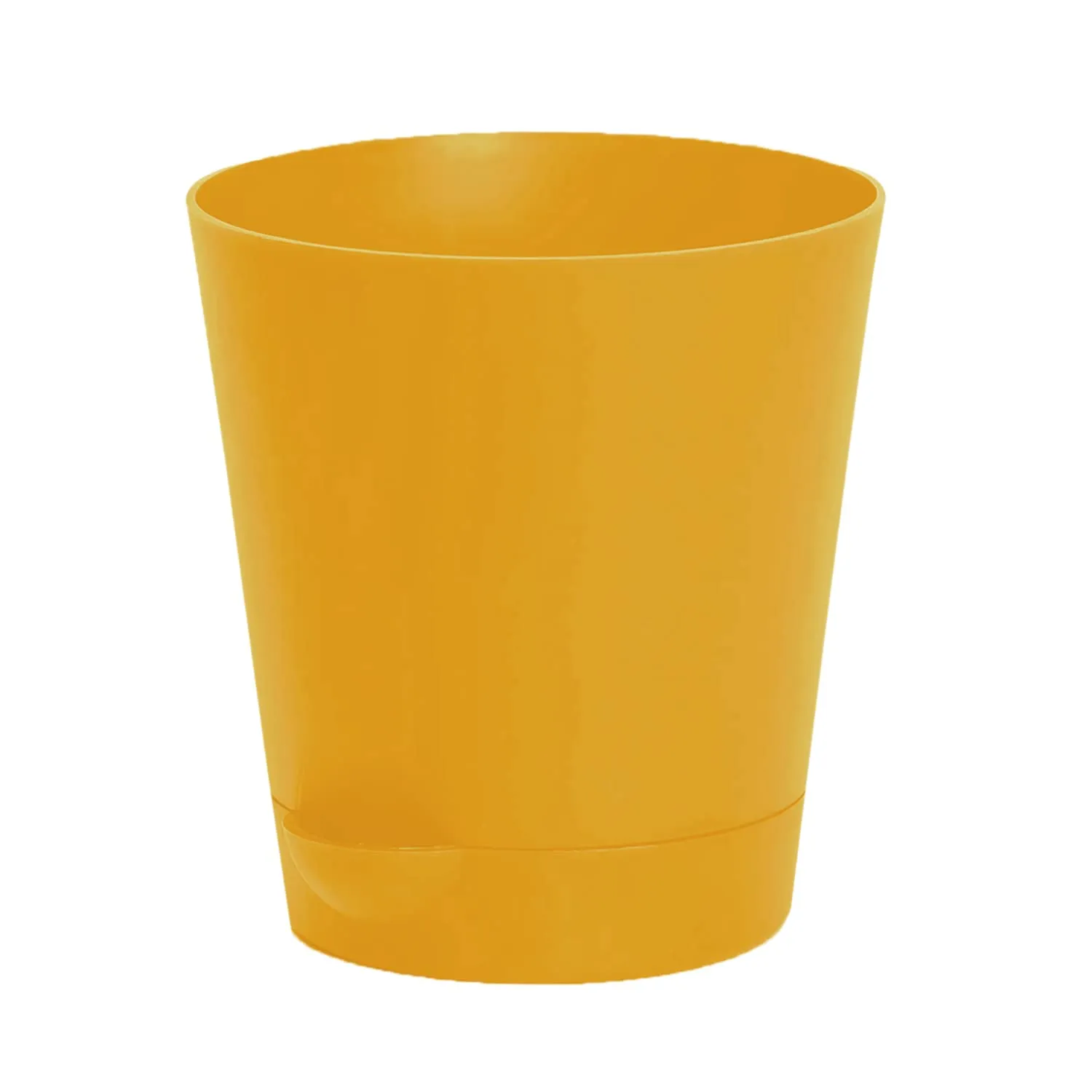 Kuber Industries Plastic Titan Pot|Garden Container for Plants & Flowers|Self-Watering Pot with Drainage Holes,6 Inch,Pack of 6 (Yellow)