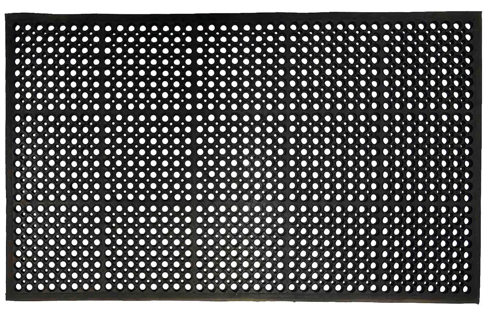 Large Heavy Duty Door Mat Rubber 150 x 90cm Black