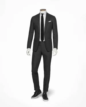 Loro Piana TRAVELLER Mid Grey High Twisted Wool Tropical