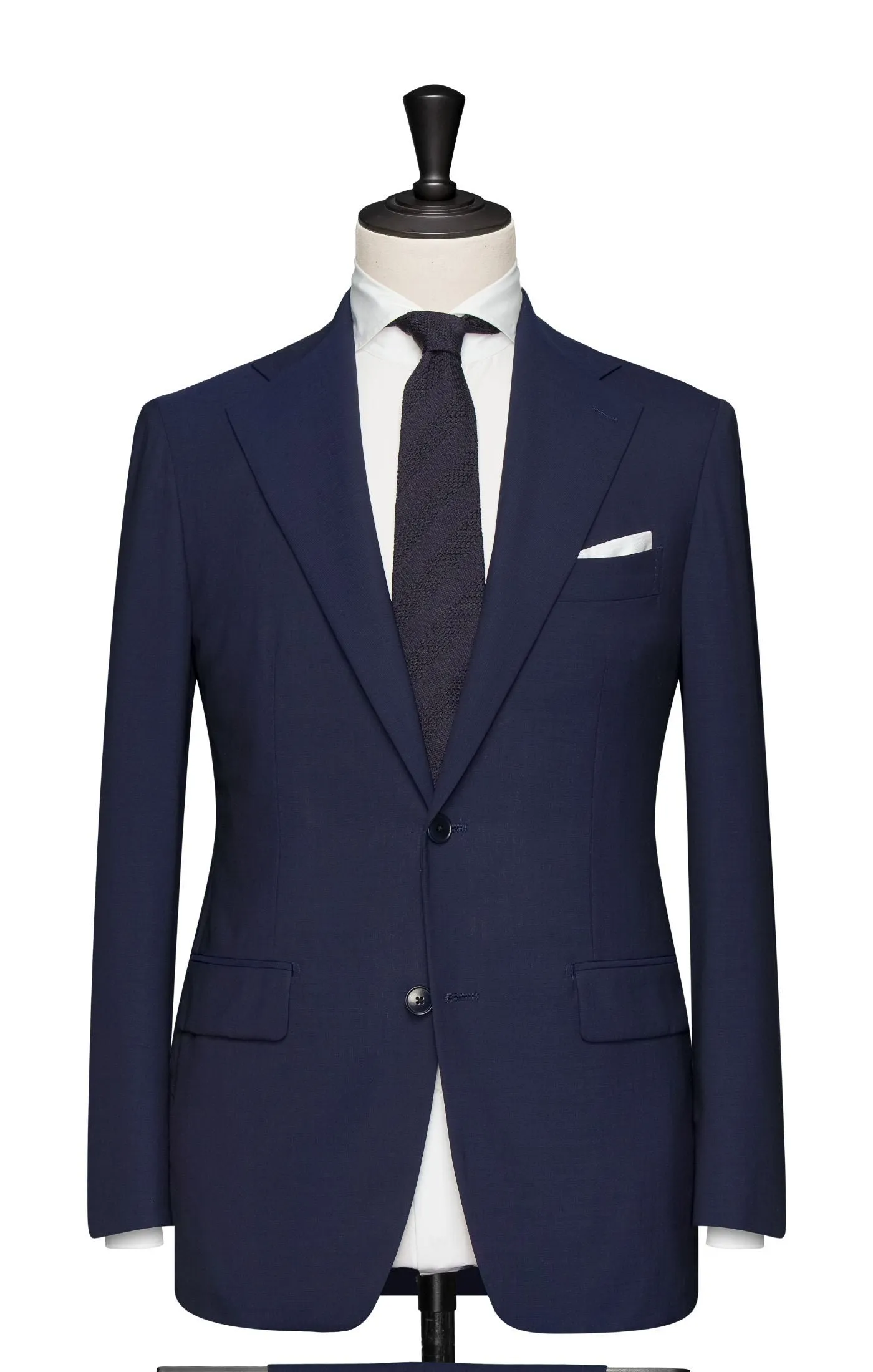 Loro Piana TRAVELLER Neapolitan Blue Tropical High Twisted Lightweight Wool