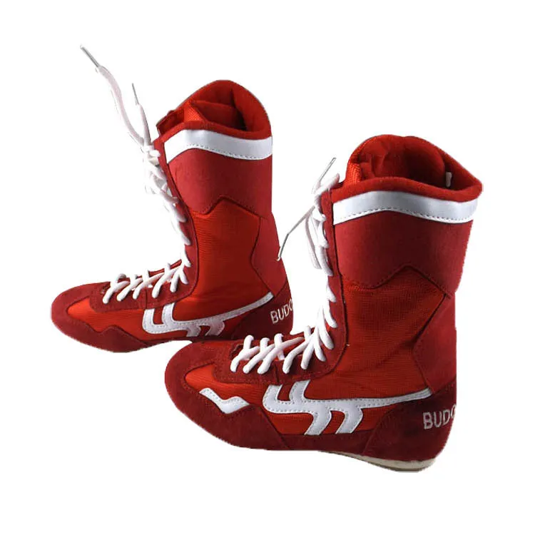 Men's Boxing & Wrestling Shoes | High Quality Boots | Red & Black