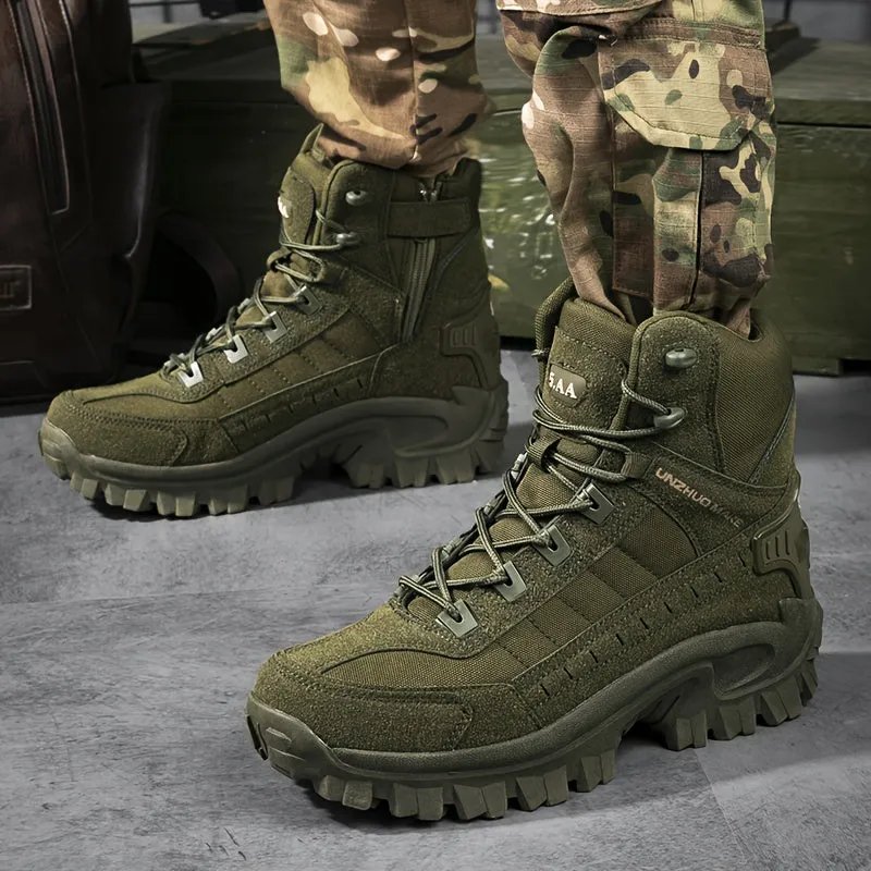 Mens Tactical Boots | Military Footwear | Lace-up Design