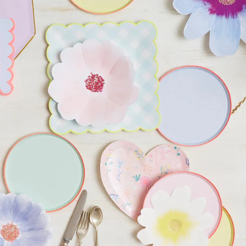 Meri Meri Flower Garden Plates - Lunch 8 Pkt