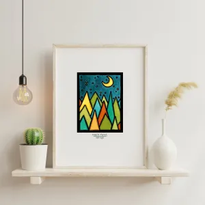 Moonlit Forest - Simple Giclee Print