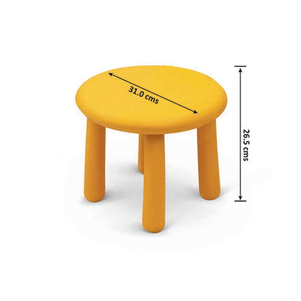 Ok Play Hobo Baby Stool, With Detachable Legs For Kids, Perfect For Home And School, Yellow, 2 to 4 Years