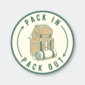Pack In Pack Out Sticker