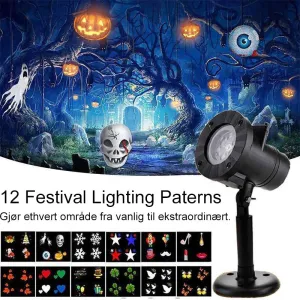 Projector lights for Christmas atmosphere - indoors and outdoors