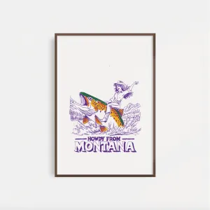 "Howdy From Montana" Poster