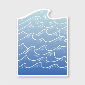 Raging Waves Sticker