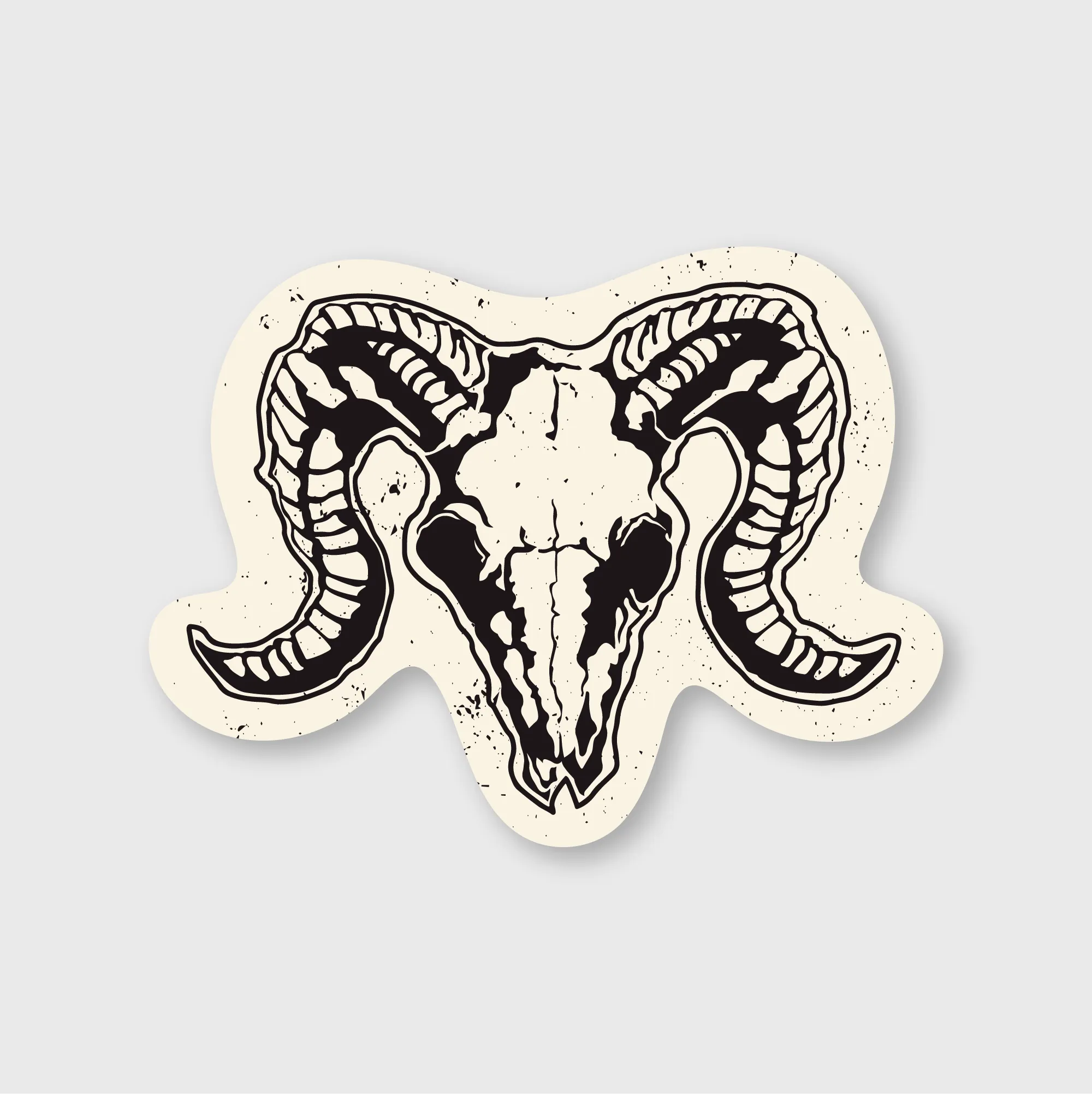 Ram Skull Sticker