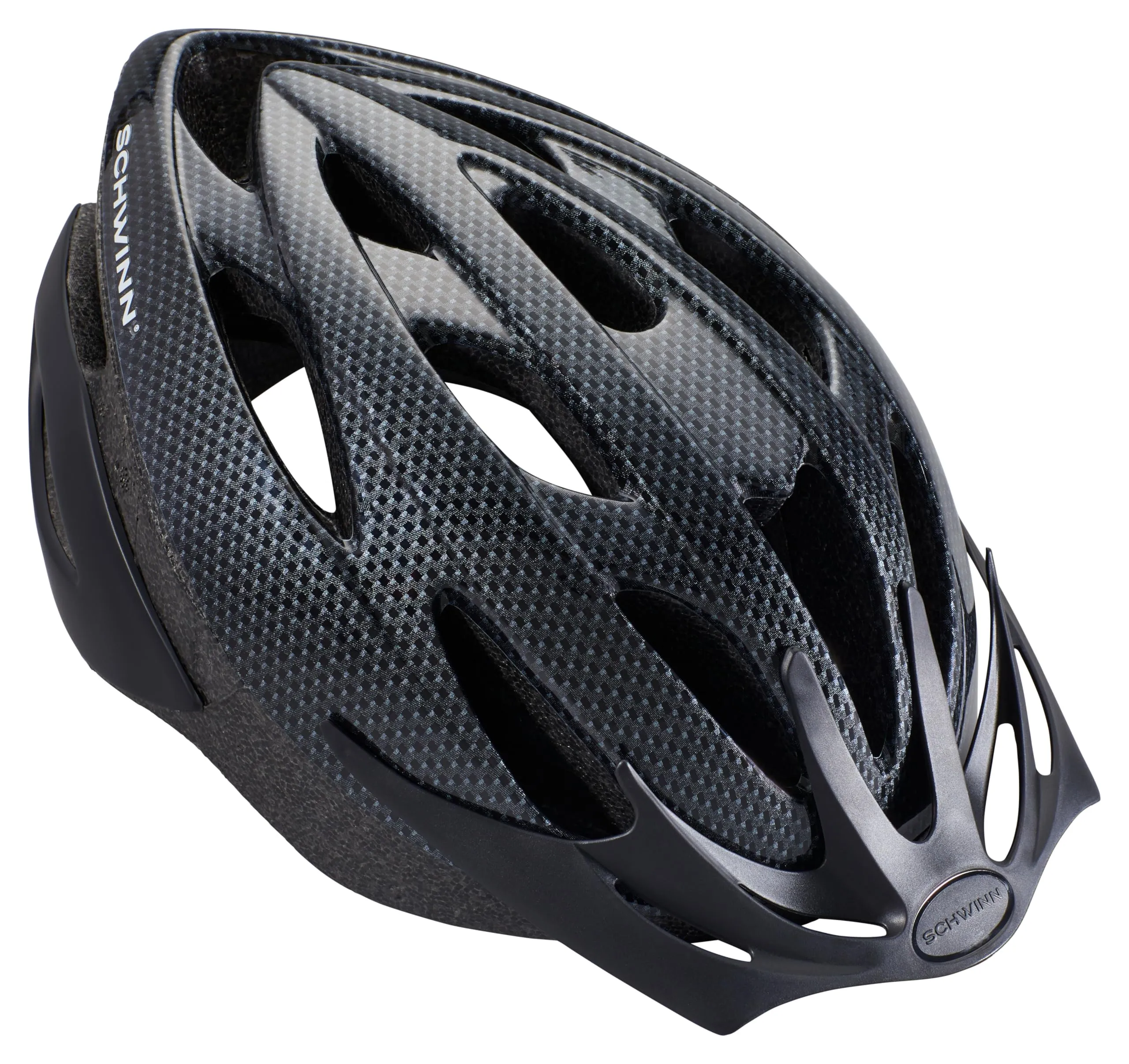 Schwinn Thrasher Bike Helmet for Adult Men Women Age 14  with Suggested Fit 58-62cm, Lightweight with Adjustable Side and Chin Strap, No Light, Carbon