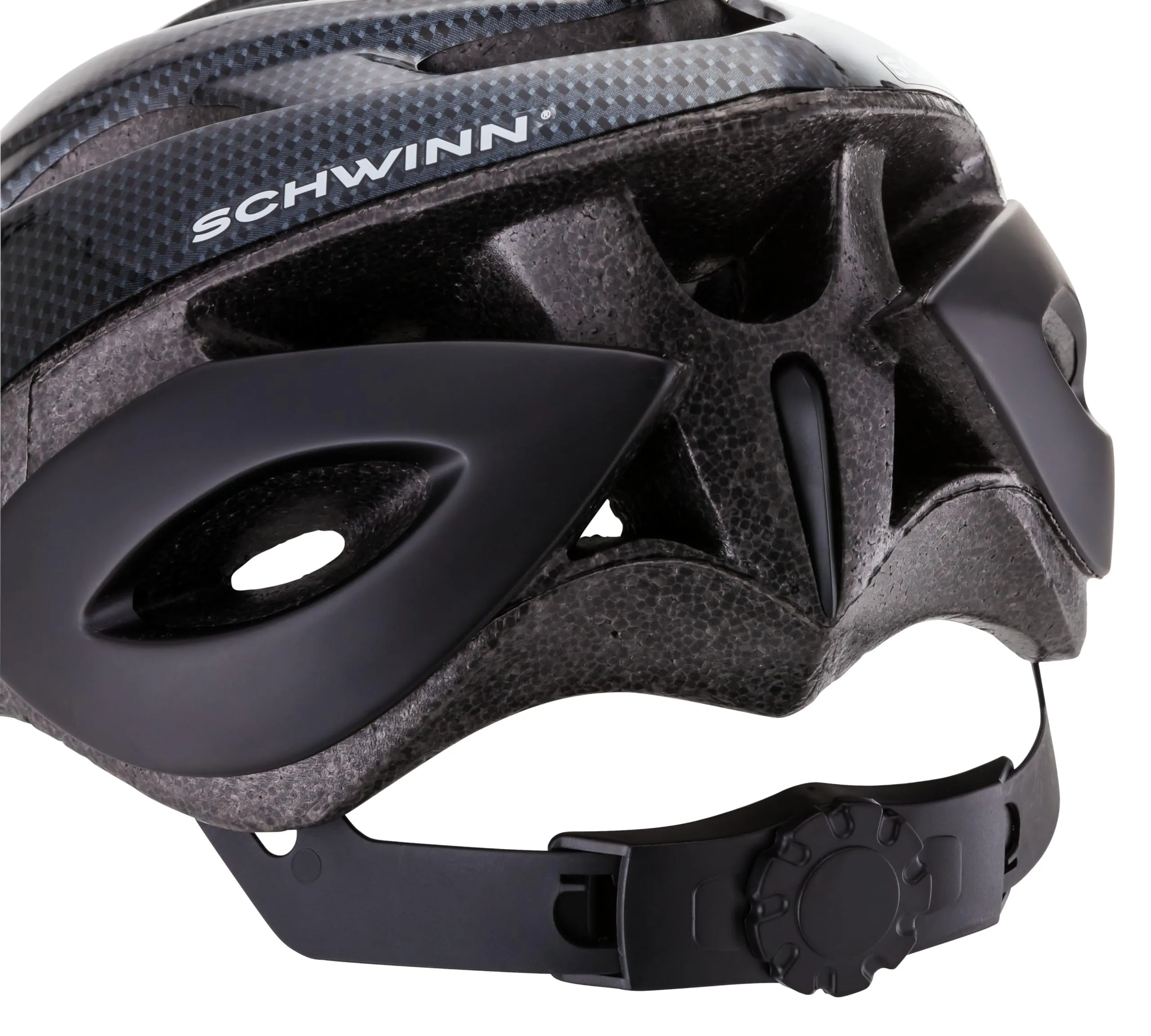 Schwinn Thrasher Bike Helmet for Adult Men Women Age 14  with Suggested Fit 58-62cm, Lightweight with Adjustable Side and Chin Strap, No Light, Carbon